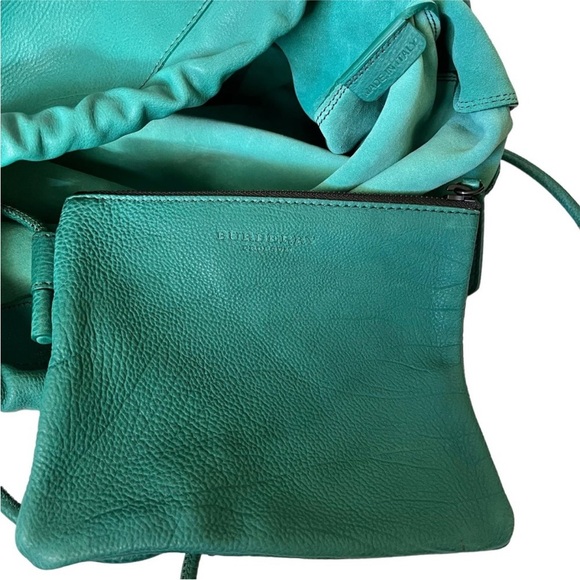 Burberry Nappa Leather Bottle Green Little Duffle Men's Drawstring Backpack Bag - Picture 5 of 16